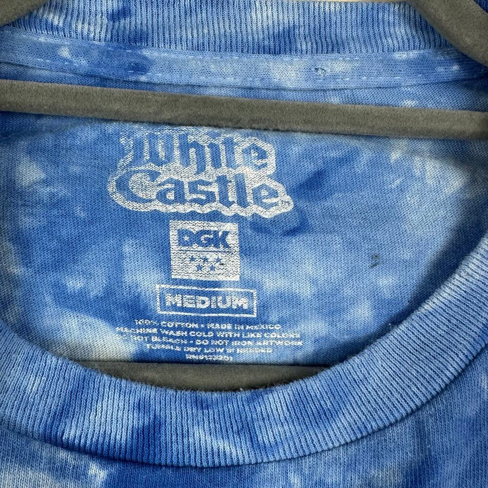 White Castle DGK Tie Dye Graphic T Shirt Blue Mens M Skater Streetwear Urban Y2K - Picture 6 of 7